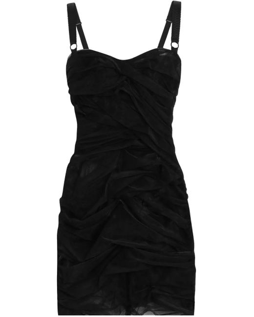Dolce & Gabbana ドレス ノースリーブ ブラック Dolce & Gabbana ノースリーブ ドレス ブラック | Lyst