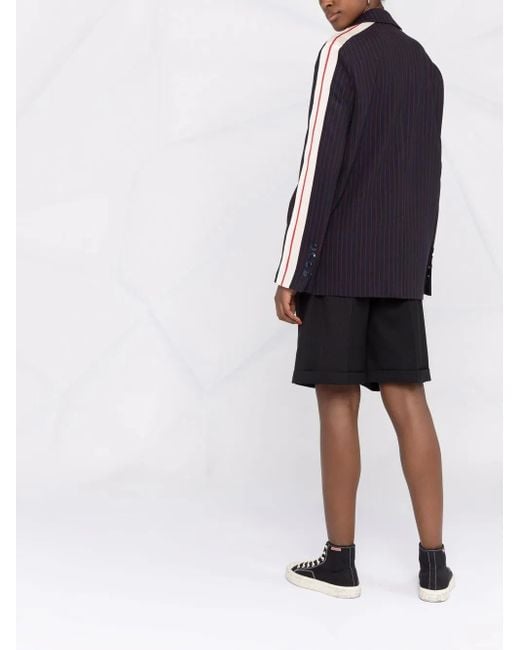 Palm Angels Blue Single-breasted Blazer