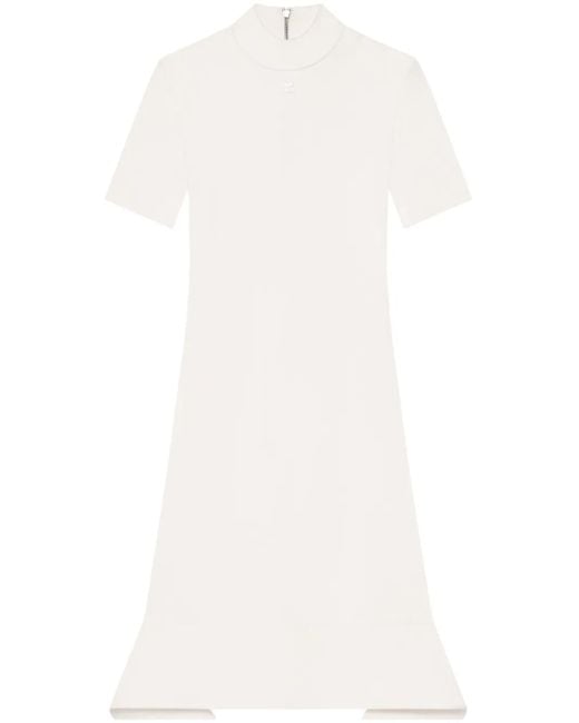 Courreges White Scuba Mini Dress