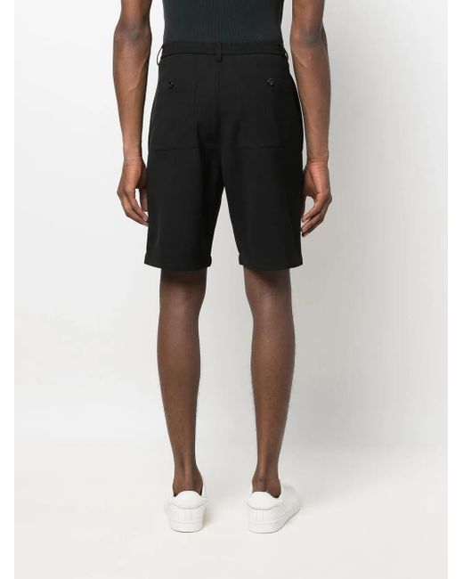 AMI Black Elasticated-Waist Bermuda Shorts for men