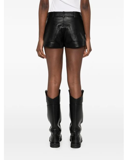 R13 Black Zip Pockets Trousers