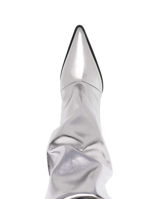 Stivali al ginocchio Avi 105mm di Alexandre Vauthier in White