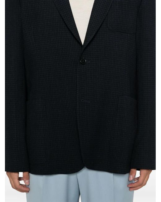 Paul Smith Blue Check-Pattern Blazer for men