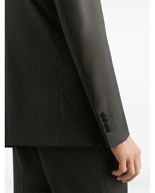 Dolce & Gabbana Black Veste À Boutonnière Croisée for men