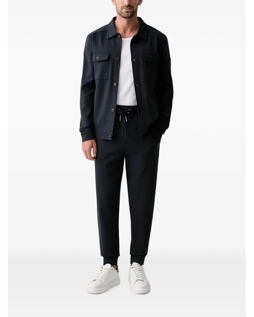 Joop! Blue Button-Up Shirt Jacket for men