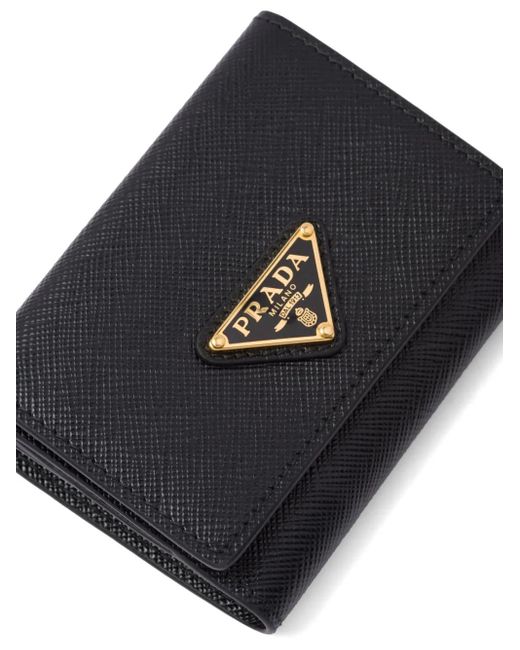 Prada Black Kleine Saffiano-Geldbörse