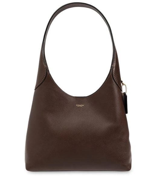 Bolso de hombro Brooklyn COACH de color Brown