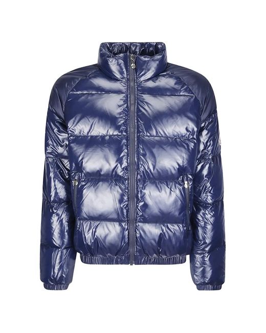 Pyrenex Blue Quilted High-Neck Jacket for men