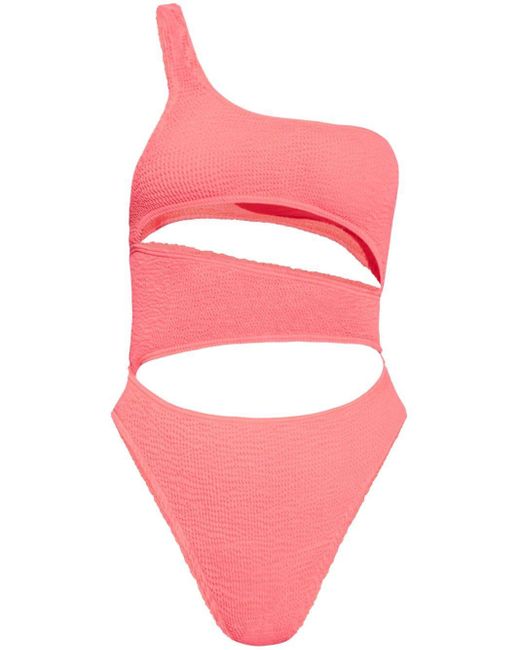 Bondeye Pink Asymmetrischer Rico Badeanzug