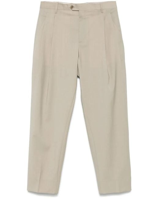 Briglia 1949 Natural Pleated Trousers for men