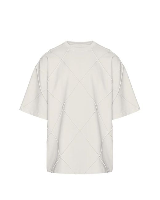 Hamza White Diamond Oversized T-Shirt for men