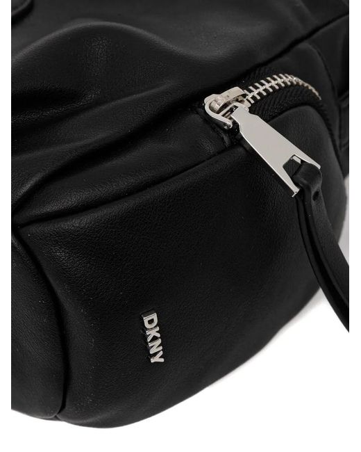 DKNY Black Embossed-Number Shoulder Bag