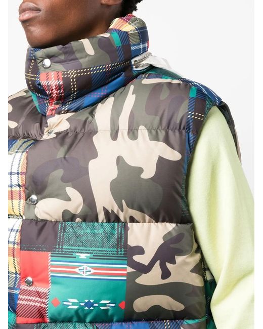 Chaleco Con Motivo Patchwork Khrisjoy de hombre de color Blue