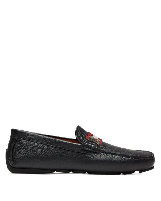 Bally Black Leather Loafers for men