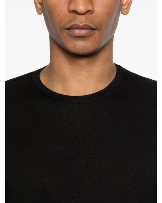 KIEFERMANN Black Mikelono Short-Sleeve T-Shirt for men