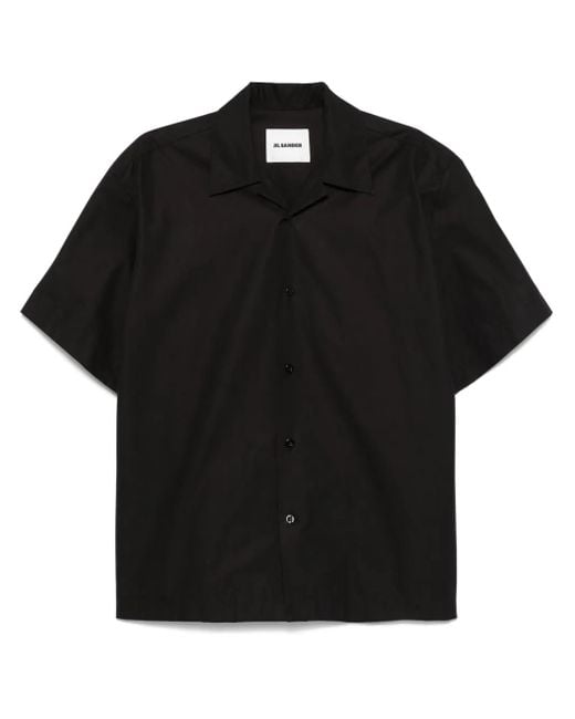 メンズ Jil Sander オーガニックコットン シャツ Black