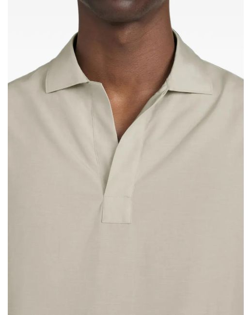 FRAME White Long-Sleeve Polo Shirt for men