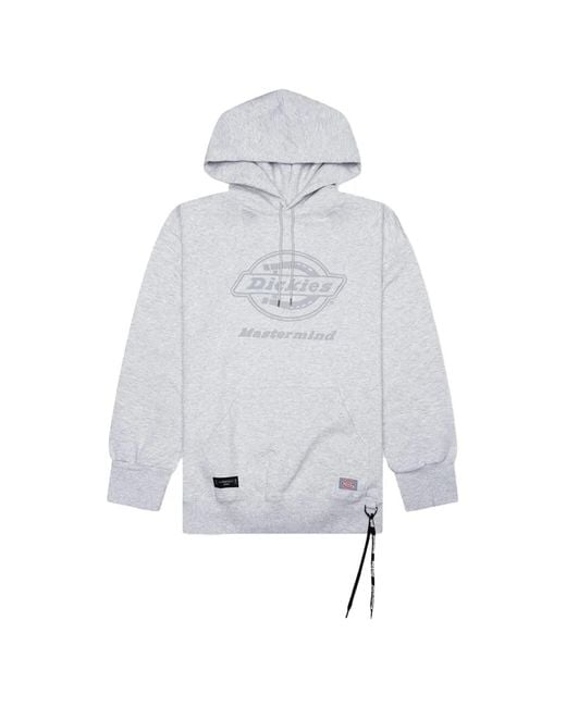Mastermind Japan White X Dickies Logo-Graphic Hoodie for men