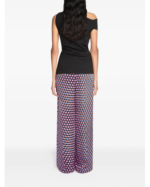 Dries Van Noten Black Off-Shoulder Jersey Top