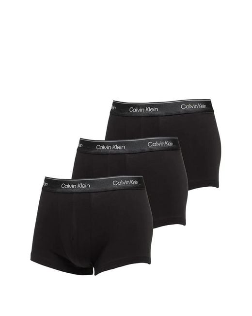 Calvin Klein Black Logo-Waistband Boxers (Set Of Three) for men