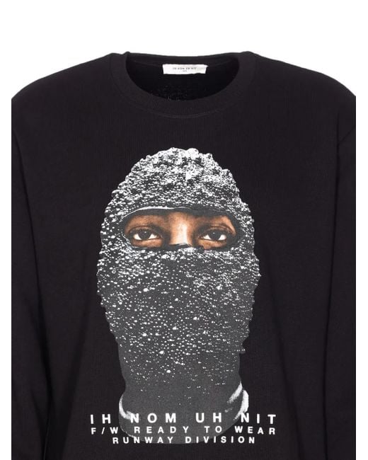 Sudadera con máscara estampada Ih Nom Uh Nit de hombre de color Black
