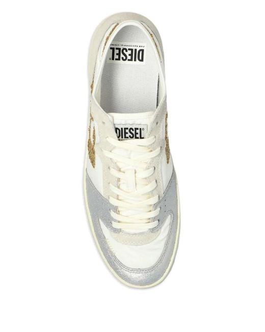 DIESEL S-leroji グリッターパネル スニーカー Gray