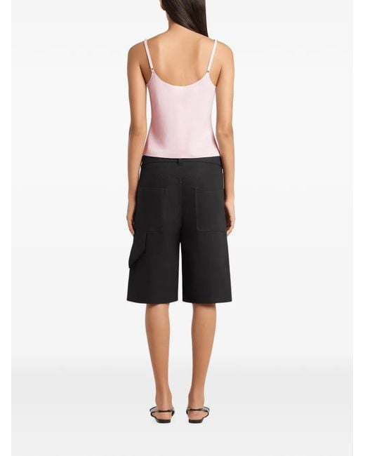 Top Con Logo Courreges de color Pink