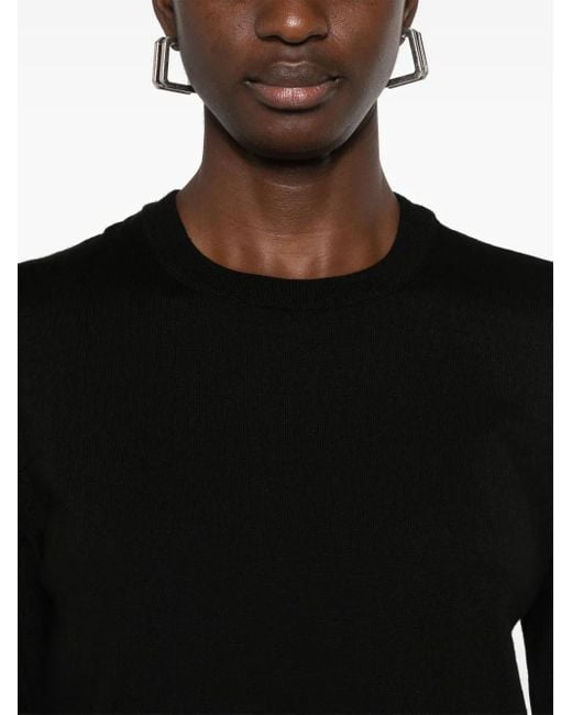 Moschino Black Fine-Knit Sweater