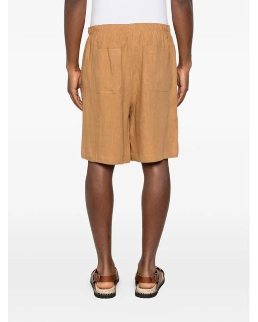 Amaranto Natural Elasticated-Waistband Shorts for men