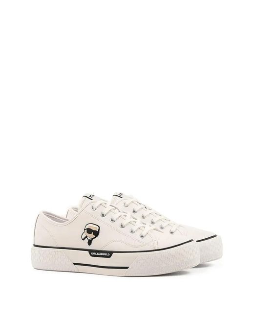 Karl Lagerfeld White Kampus Max Sneakers for men