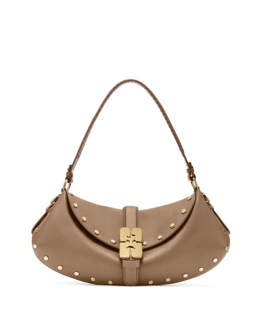 Ganni Metallic B-Kat Studded Shoulder Bag