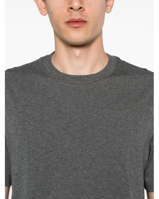 Brunello Cucinelli Gray Jersey T-Shirt for men
