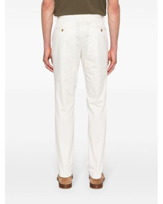 Pantalon chino Eqlyone à coupe fuselée Lardini pour homme en coloris White