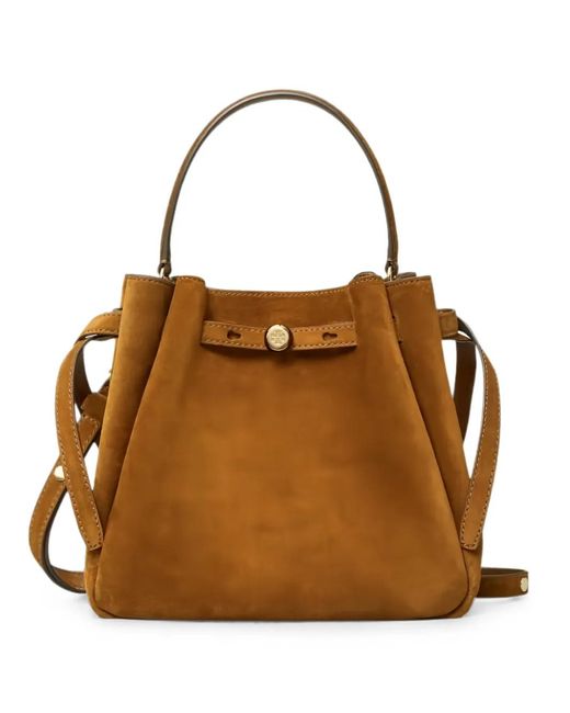 Tory Burch Brown Romy Suede Bucket Bag