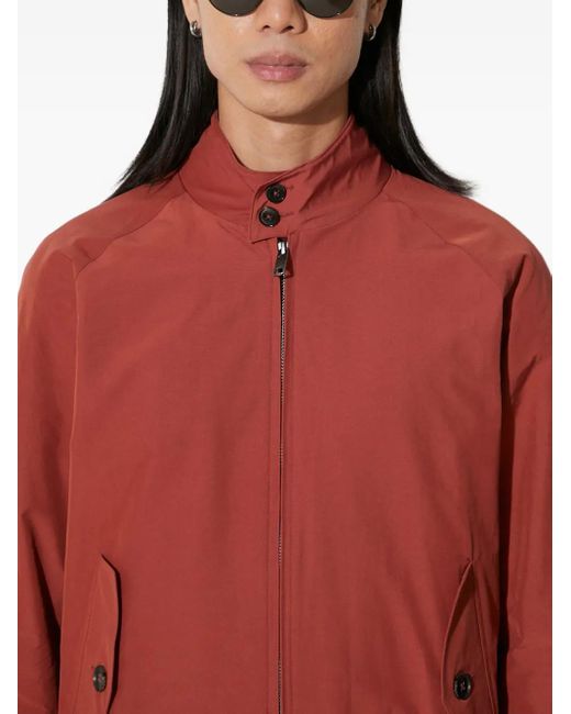 Baracuta Red G4 Cloth Zip-Front Bomber Jacket for men