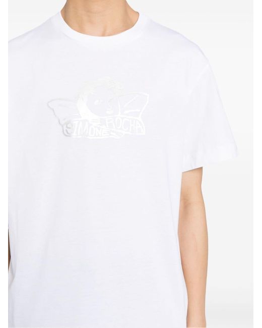 Simone Rocha T-shirt Met Print in het White