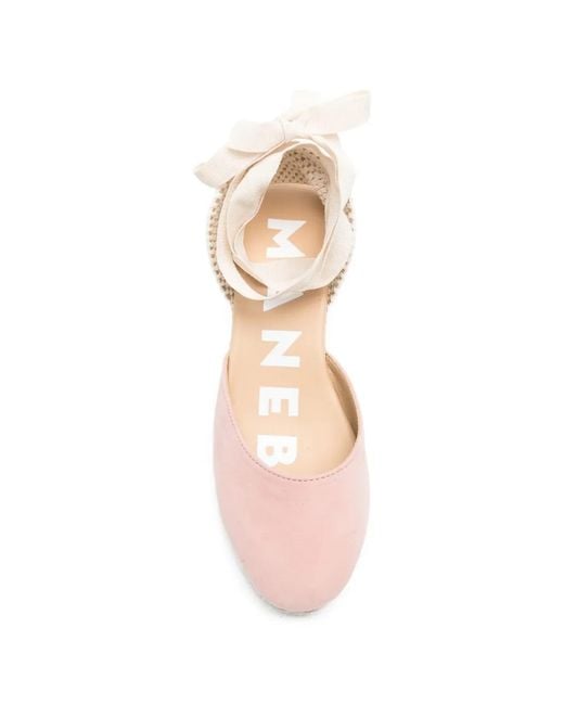Manebí Natural Suede Wedge Espadrilles
