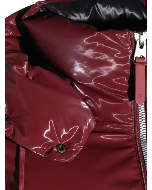Mackage Red Glossy-Finish Padded Jacket