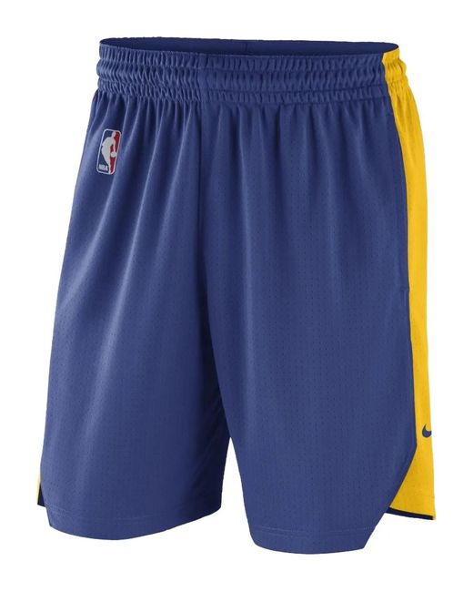 Nike Blue Nba Golden State Warriors Shorts for men