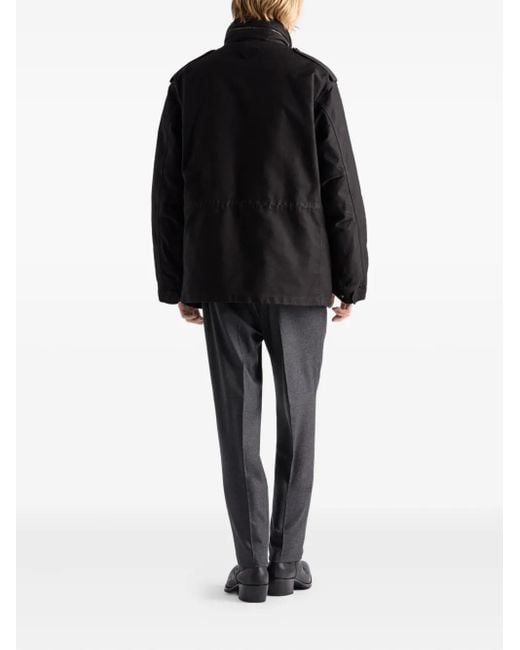 Prada Blue Midweight Cotton-Down Field Jacket for men