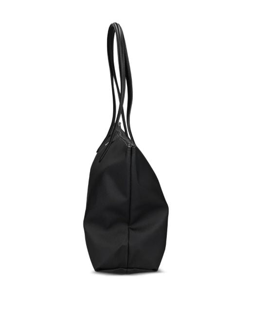 Lacoste Black Large Zip-Top Tote Bag