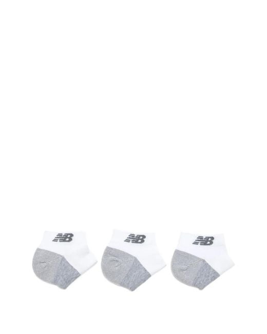 New Balance White Performance Cushioned Lowcut 3 Pack