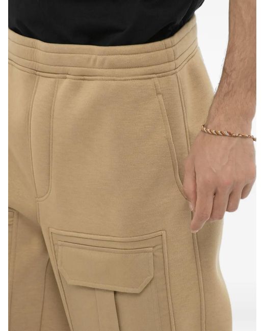 Neil Barrett Natural Cargo-Pocket Track Pants for men