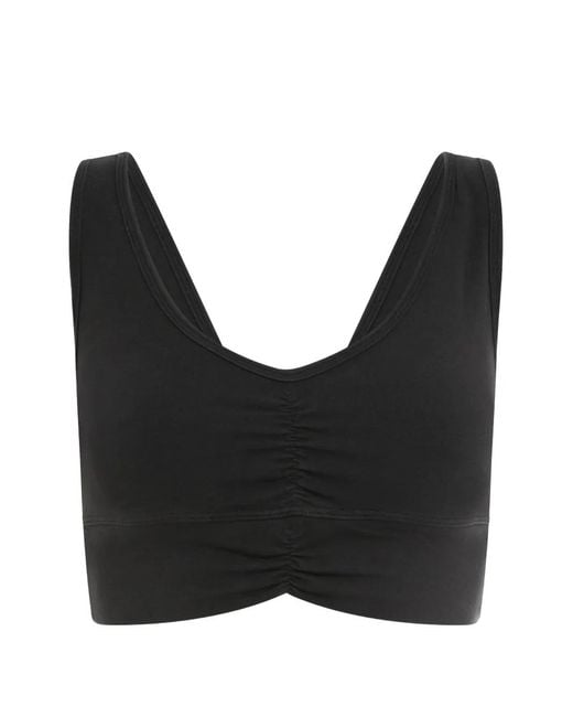 Electric and Rose Black Cropped Top