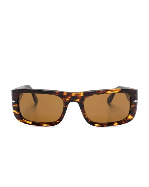Persol Brown Tortoiseshell-Effect Sunglasses