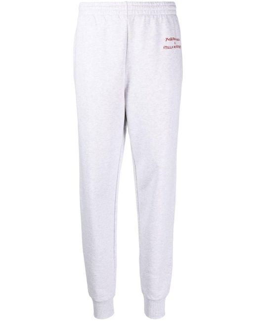 Pantaloni sportivi con stampa x Yoshitomo Nara di Stella McCartney in  Bianco | Lyst