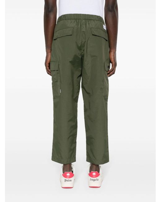 (w)taps Green Tapered Ripstop Cargo Trousers for men