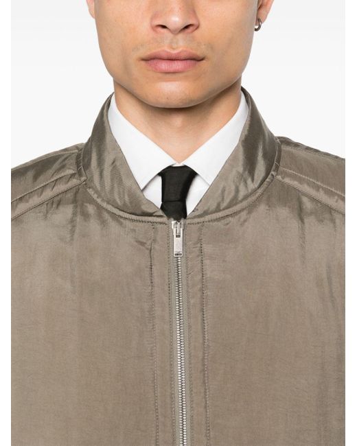 Saint Laurent Green Zipped Bomber Jacket for men