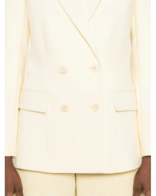 Maje Natural Double-Breasted Suit Jacket