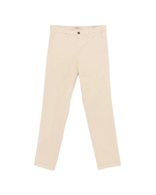 40 Weft Natural Button-Up Trousers for men